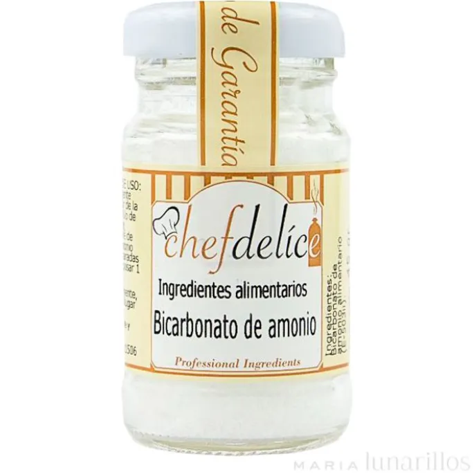 Bicarbonato de amonio o hartshorn 45 gr - Sin gluten - Chefdelíce