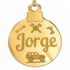 Bola personalizada grabada para árbol de Navidad - Mecánico