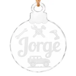 Bola personalizada grabada para árbol de Navidad - Mecánico