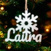 Bola personalizada para árbol de Navidad - Copo de nieve