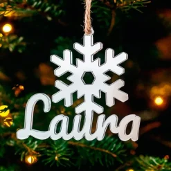 Bola personalizada para árbol de Navidad - Copo de nieve