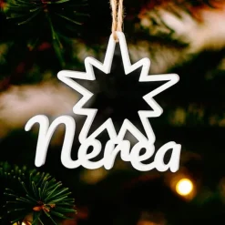 Bola personalizada para árbol de Navidad - Estrella dual