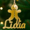 Bola personalizada para árbol de Navidad - Muñeco jengibre