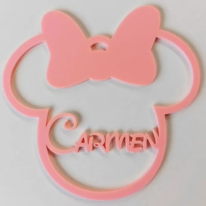 Bola personalizada para árbol de Navidad - Minnie Mouse