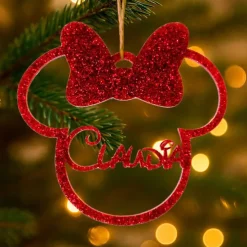 Bola personalizada para árbol de Navidad - Minnie Mouse
