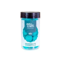 Bolas de azúcar con purpurina azul 60 g - Azucren