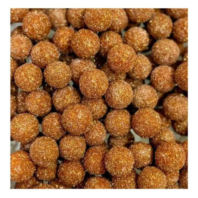 Bolas de azúcar con purpurina doradas 60 g - Azucren