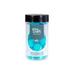 Bolas de azúcar con purpurina turquesa 60 g - Azucren