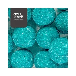 Bolas de azúcar con purpurina turquesa 60 g - Azucren