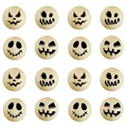 Bolas de chocolate blanco caras terror Halloween (40)