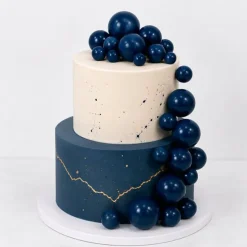 Bolas decorativas azul marino (20) - Azucren
