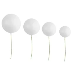 Bolas decorativas blancas (20) - Azucren