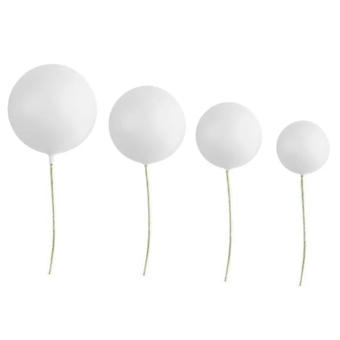 Bolas decorativas blancas (20) - Azucren