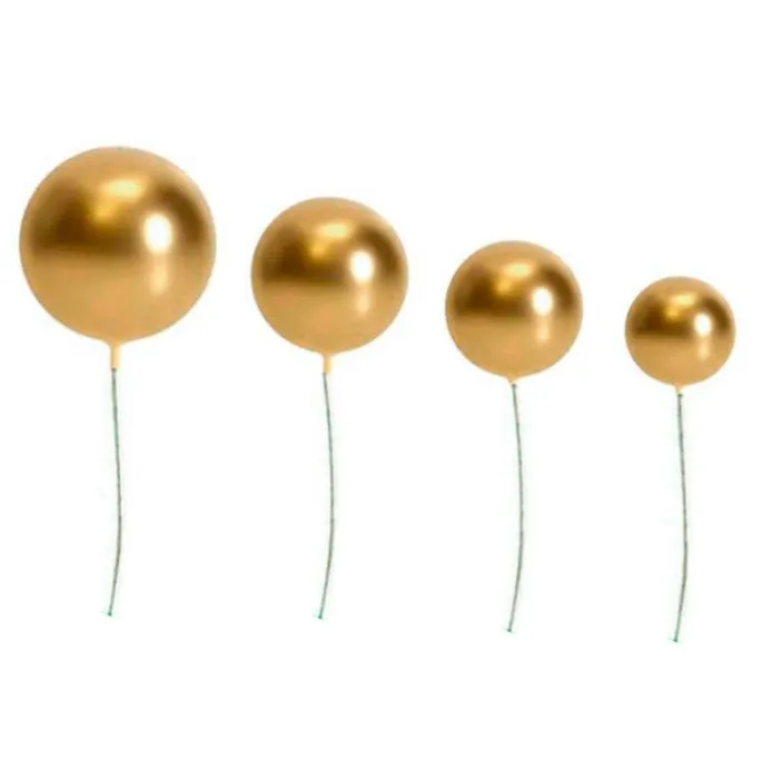 Bolas decorativas doradas (20) - Azucren