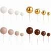 Bolas decorativas marrones, beige, blancas y doradas (32) - Azucren