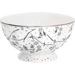 Bol de cerámica francés XL Amira White 400 ml - GreenGate