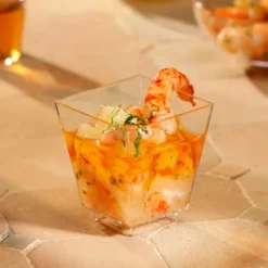 Boles angulares poliestireno aperitivos y postres (50) - Papstar