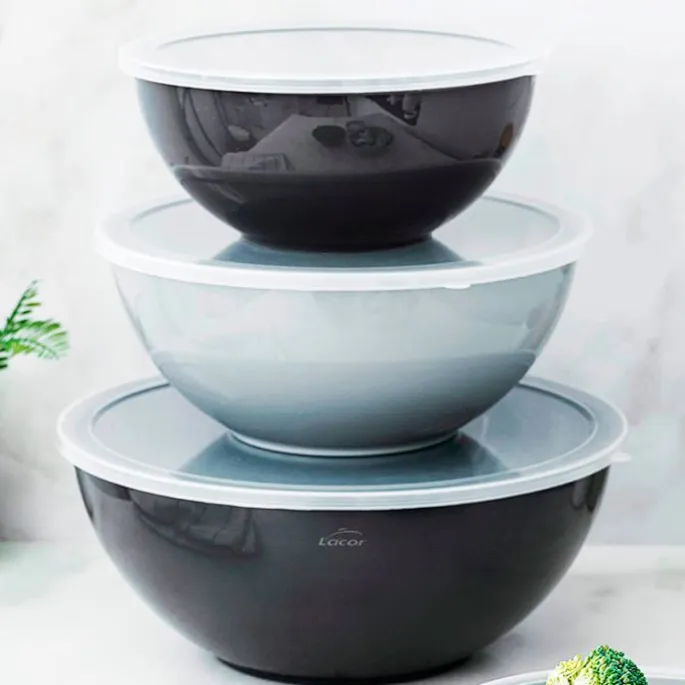 Boles compactos con tapa (6) - Lacor