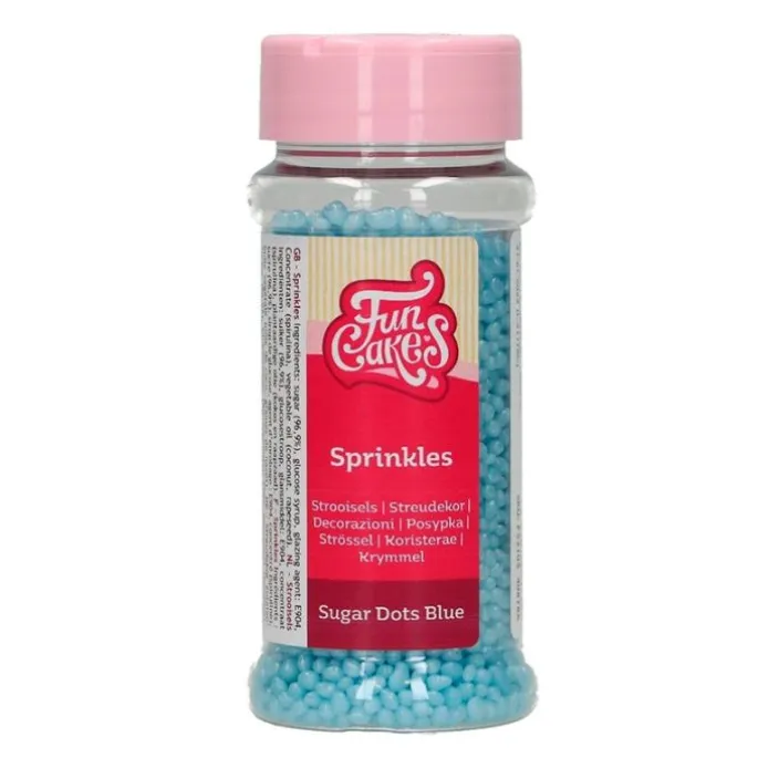 Bolitas de azúcar azules 80 g - Funcakes