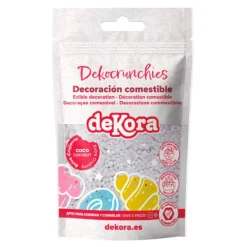 Bolitas de azúcar Dekocrunchies sabor coco 100 g - Dekora