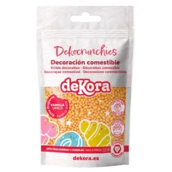 Bolitas de azúcar Dekocrunchies sabor vainilla 100 g - Dekora
