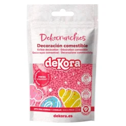 Bolitas de azúcar Dekocrunchies sabor fresa 100 g - Dekora