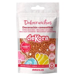 Bolitas de azúcar Dekocrunchies sabor caramelo 100 g - Dekora