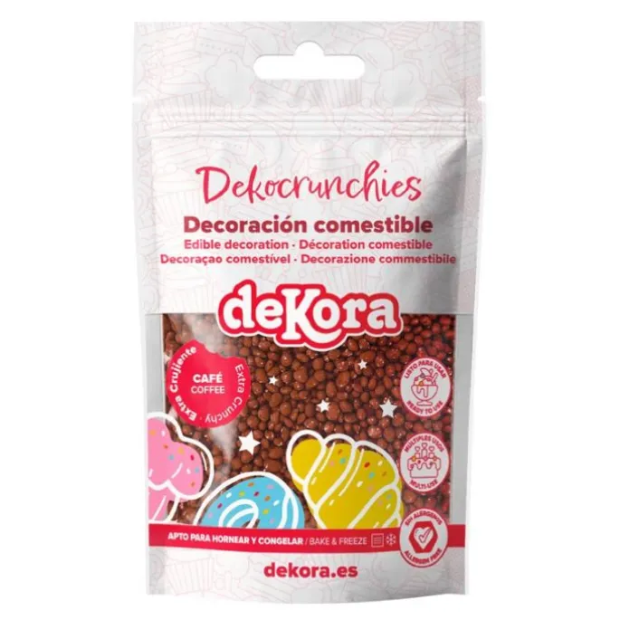 Bolitas de azúcar Dekocrunchies sabor café 100 g - Dekora