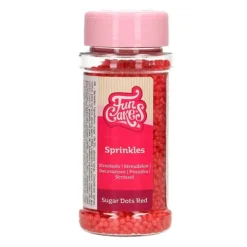 Bolitas de azúcar rojas 80 g - Funcakes