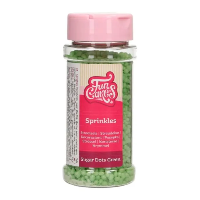 Bolitas de azúcar verdes 80 g - Funcakes