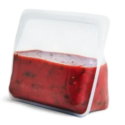 Bolsa ecológica reutilizable blanca con base Stand Up - Silicona - Stasher