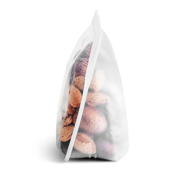 Bolsa ecológica reutilizable blanca con base Stand Up - Silicona - Stasher