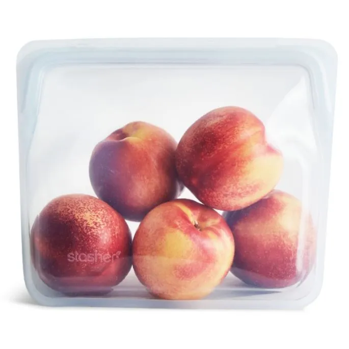 Bolsa ecológica reutilizable blanca con base Stand Up - Silicona - Stasher