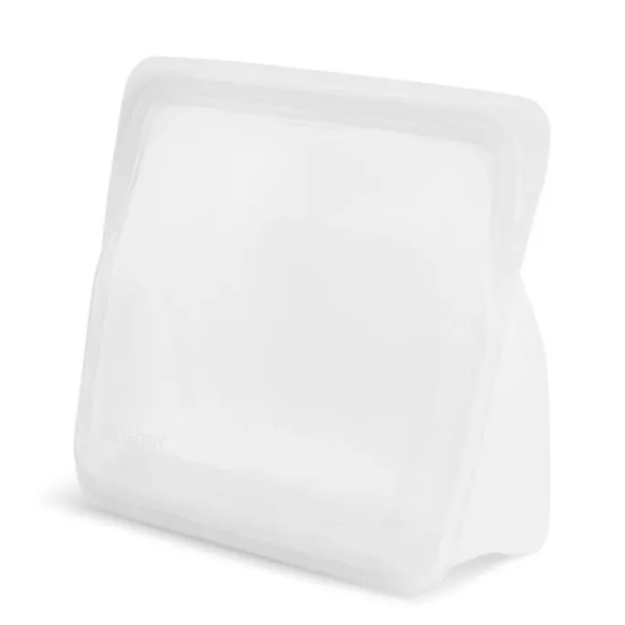 Bolsa ecológica reutilizable blanca con base Stand Up - Silicona - Stasher
