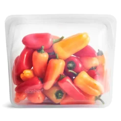 Bolsa ecológica reutilizable blanca con base Stand Up - Silicona - Stasher