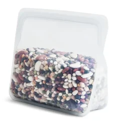 Bolsa ecológica reutilizable blanca con base Stand Up - Silicona - Stasher