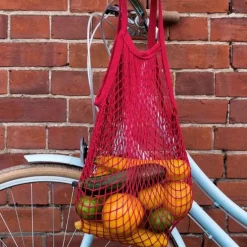 Bolsa para la compra de rejilla crema - Algodón orgánico - Rex London
