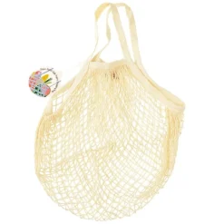 Bolsa para la compra de rejilla crema - Algodón orgánico - Rex London