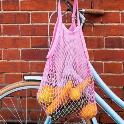 Bolsa para la compra de rejilla coral - Algodón orgánico - Rex London