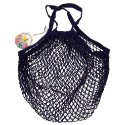 Bolsa para la compra de rejilla azul marino - Algodón orgánico - Rex London