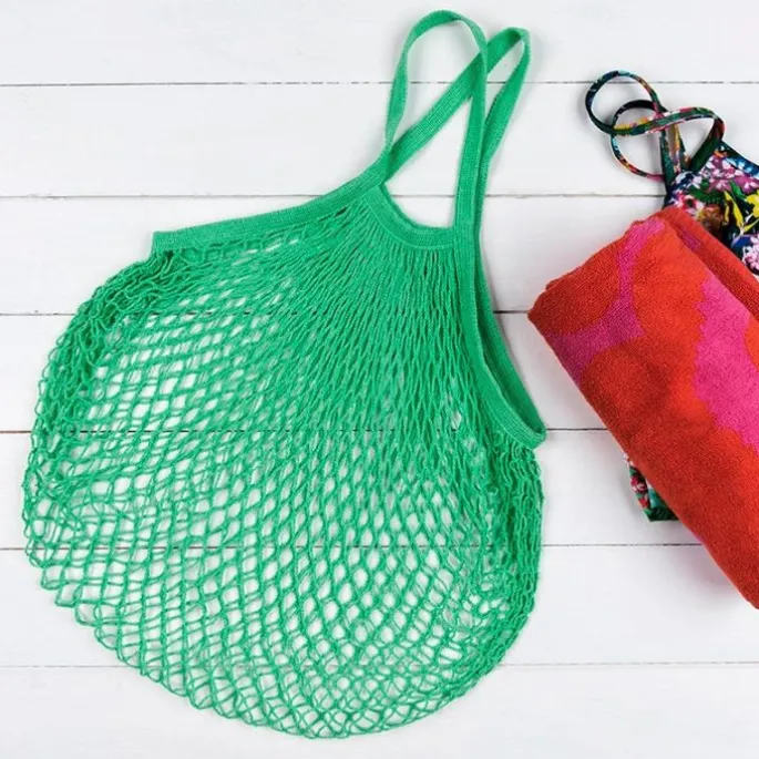 Bolsa para la compra de rejilla azul marino - Algodón orgánico - Rex London