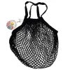 Bolsa para la compra de rejilla negra - Algodón orgánico - Rex London