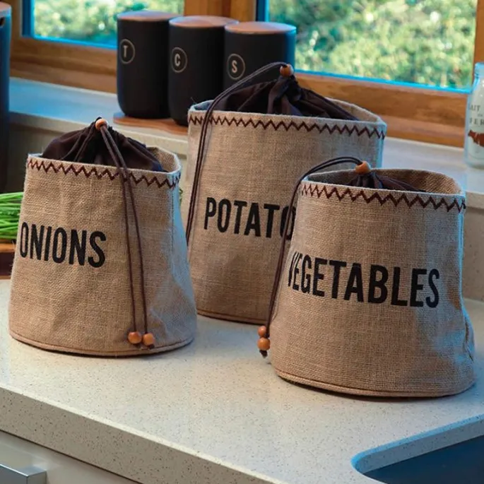 Bolsa para patatas 23 cm - Arpillera - Kitchen Craft