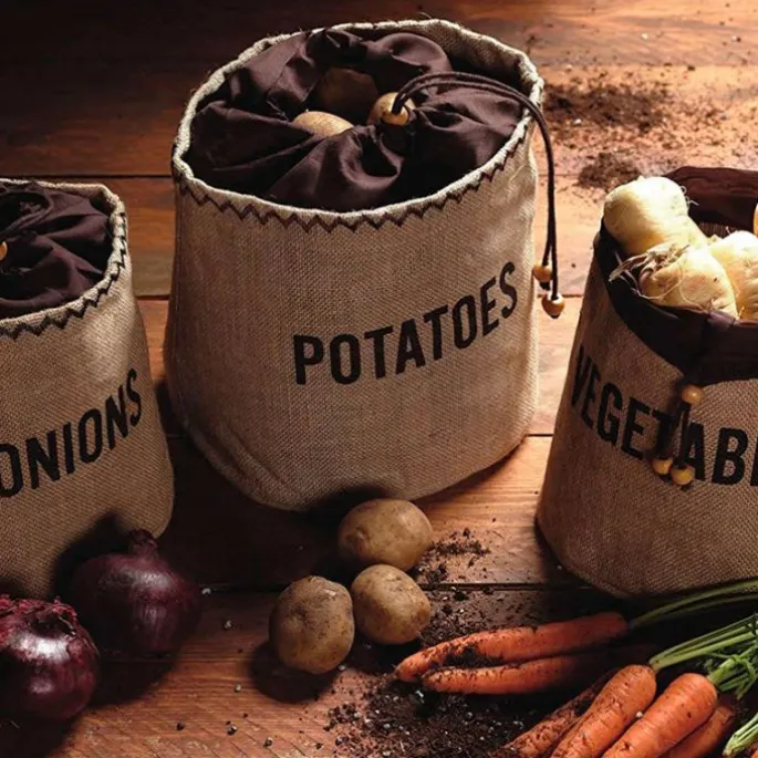 Bolsa para patatas 23 cm - Arpillera - Kitchen Craft