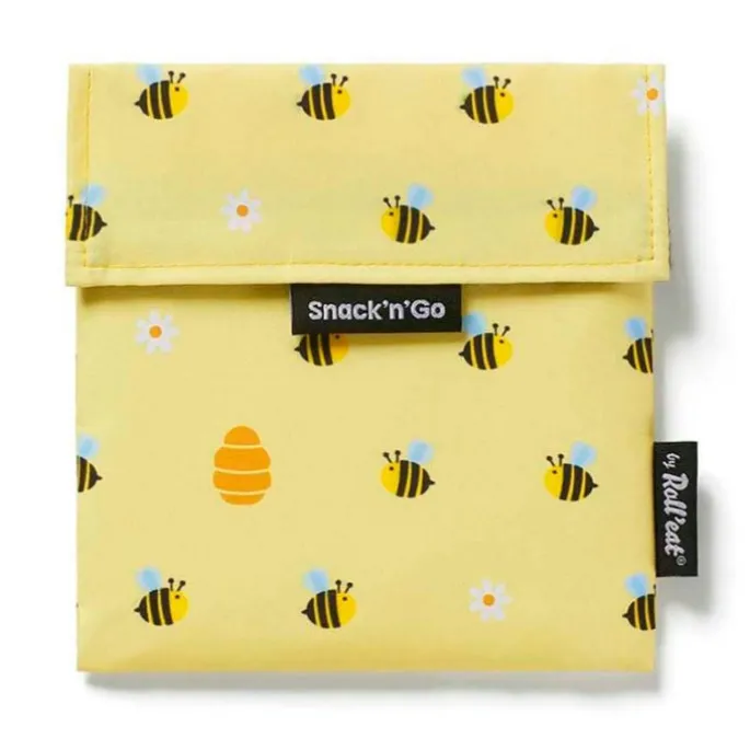 Bolsa reutilizable Bee Snack'n'Go Animals - Tela - Roll'eat
