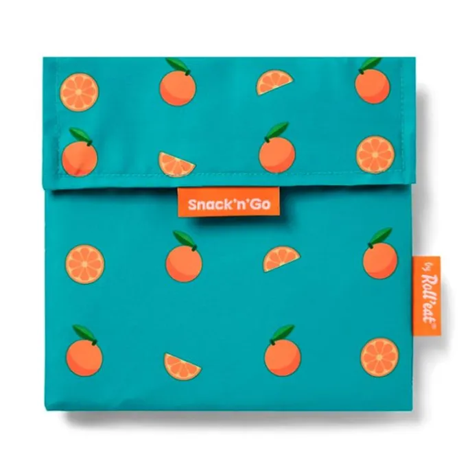 Bolsa reutilizable Orange Snack'n'Go Fruits - Tela - Roll'eat