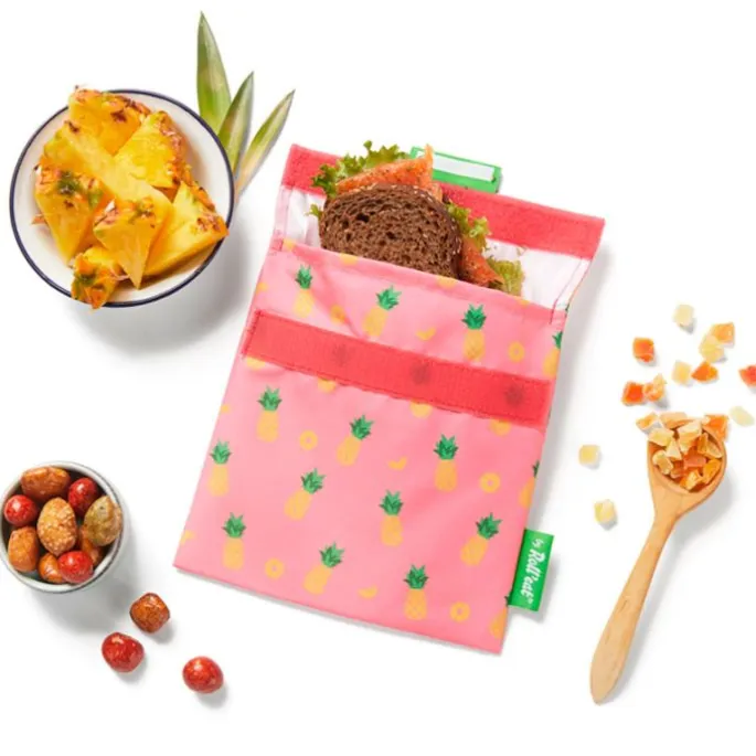 Bolsa reutilizable Pineapple Snack'n'Go Fruits - Tela - Roll'eat