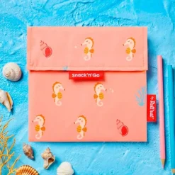 Bolsa reutilizable Seahorse Snack'n'Go Animals - Tela - Roll'eat