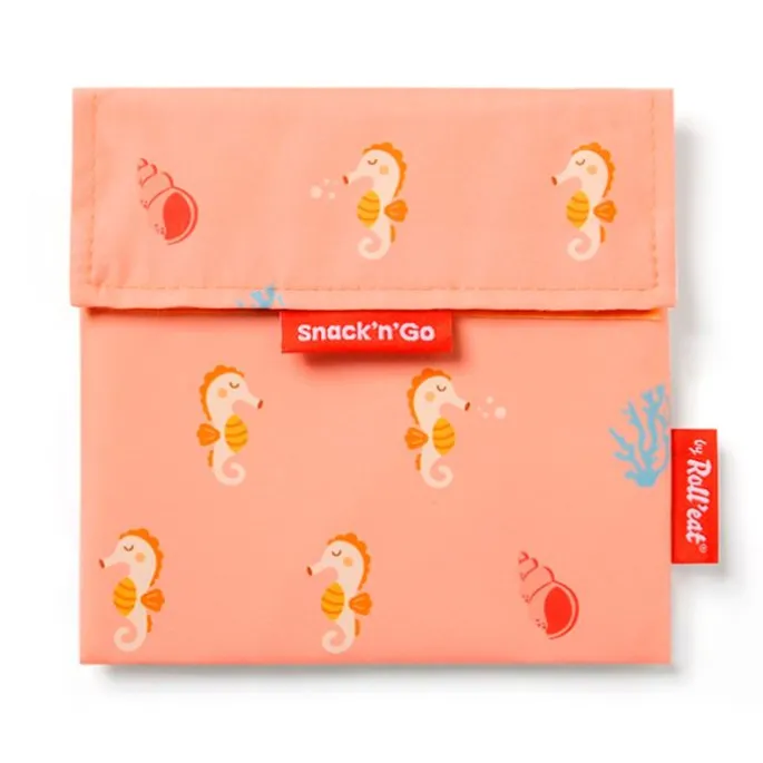Bolsa reutilizable Seahorse Snack'n'Go Animals - Tela - Roll'eat