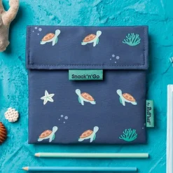 Bolsa reutilizable Turtles Snack'n'Go Animals - Tela - Roll'eat